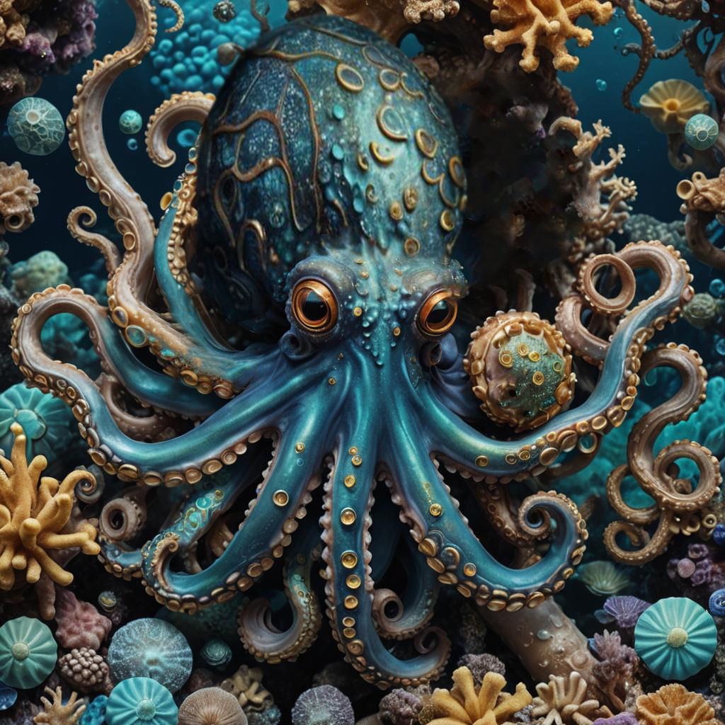 Blue  Octopus