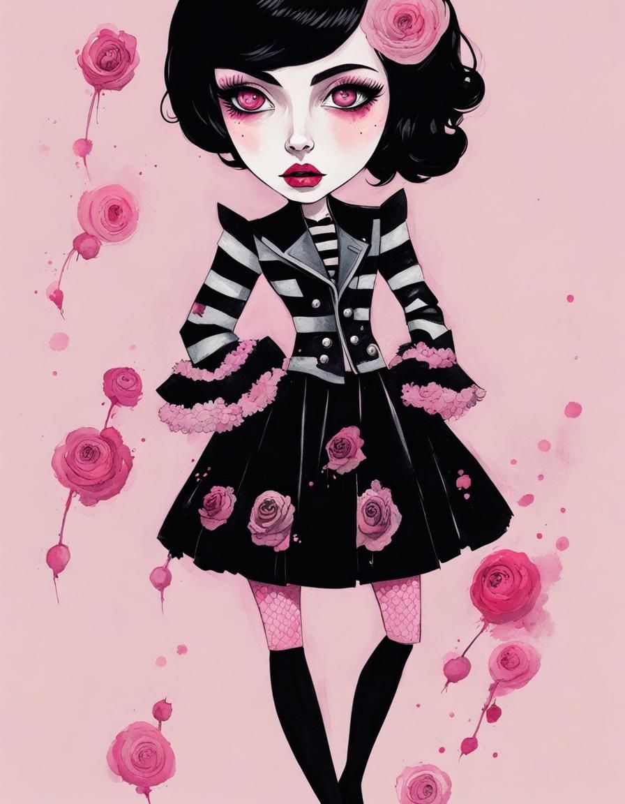 Pink Punk Princess #11 - AI Generated Artwork - NightCafe Creator