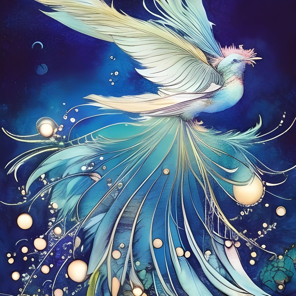 Beautiful fantasy bird
