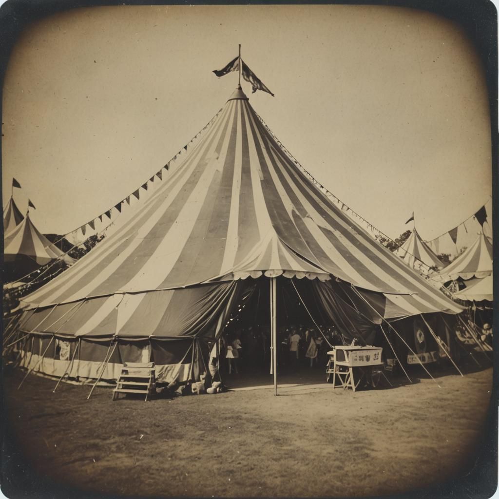 Big Top Circus Tent Polaroid Photo - AI Generated Artwork - NightCafe ...