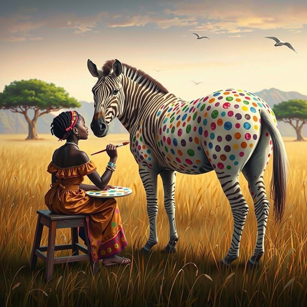 Making zebra pretty.