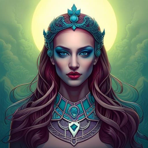 Mysterious princess from another word... - AI Generated Artwork ...