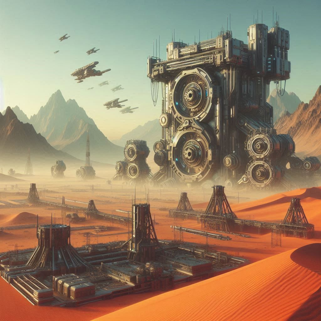 Futuristic landscape