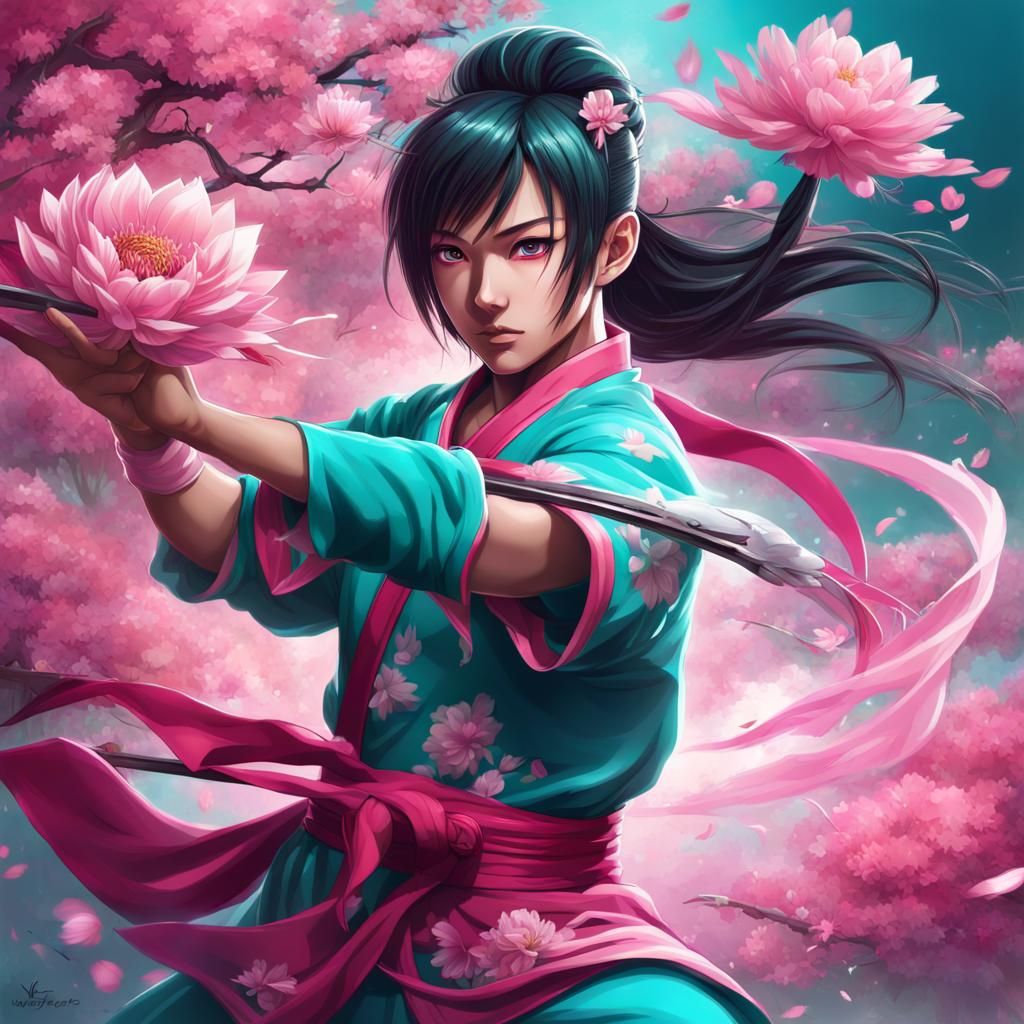 Kung Fu fighter AI Generated Artwork NightCafe Creator