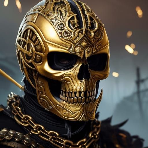 Gold Skeleton Warrior