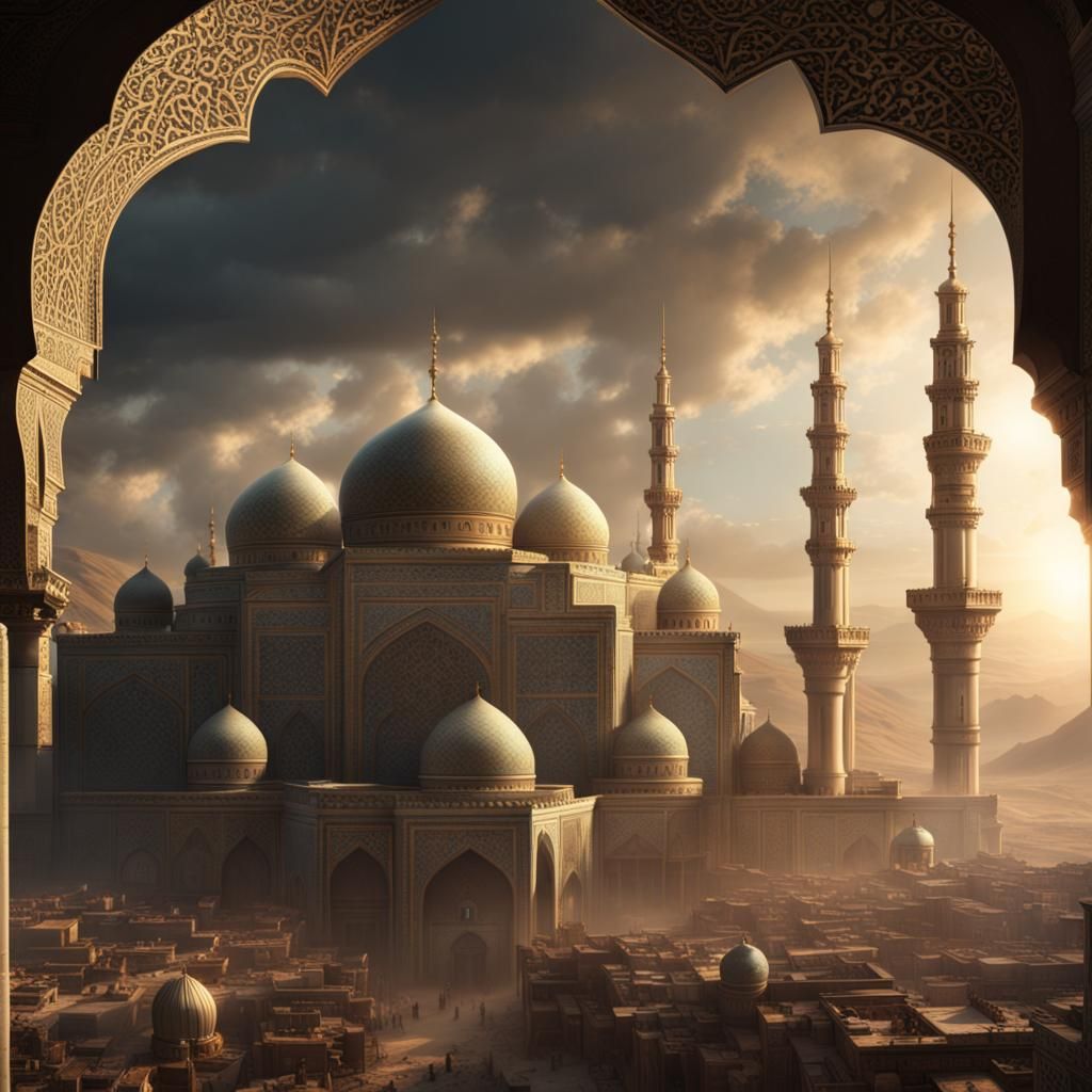 Stunning Islamic Digital Matte Painting