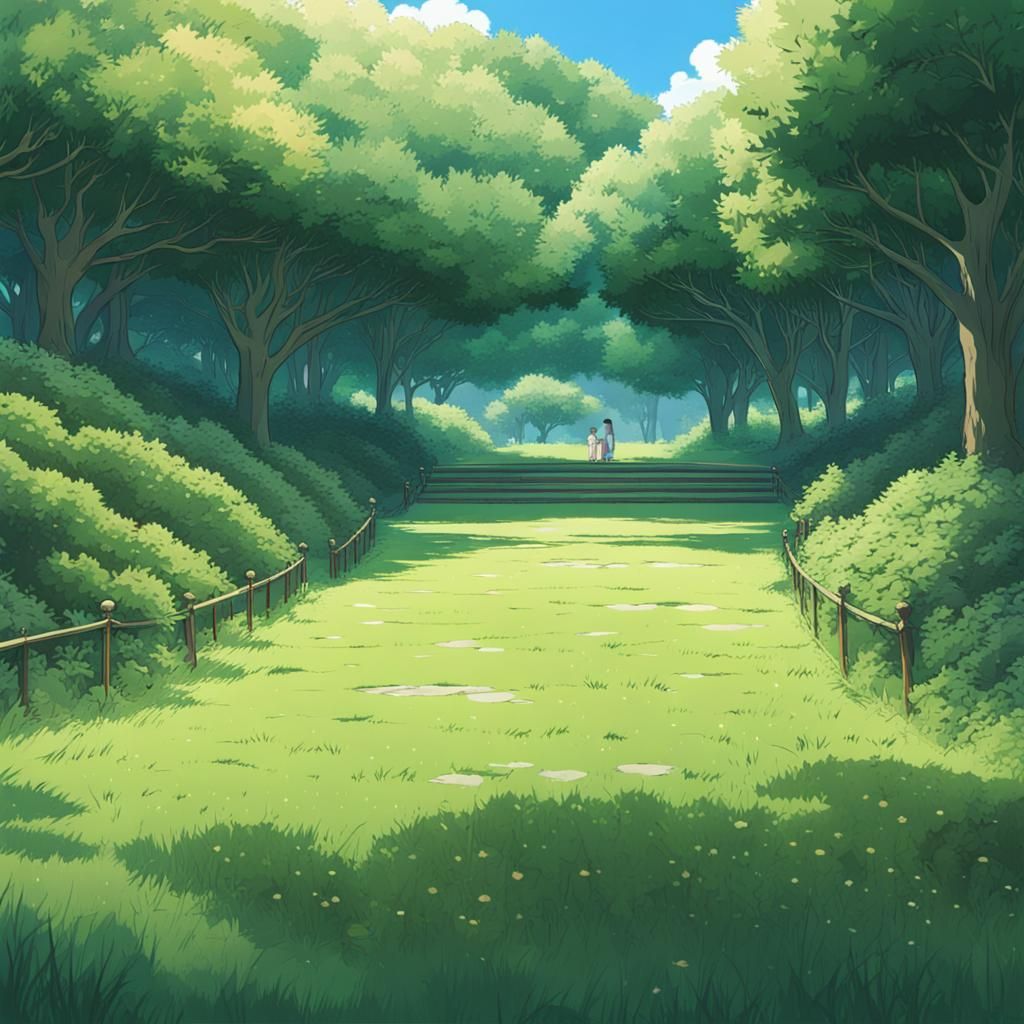 park with grass