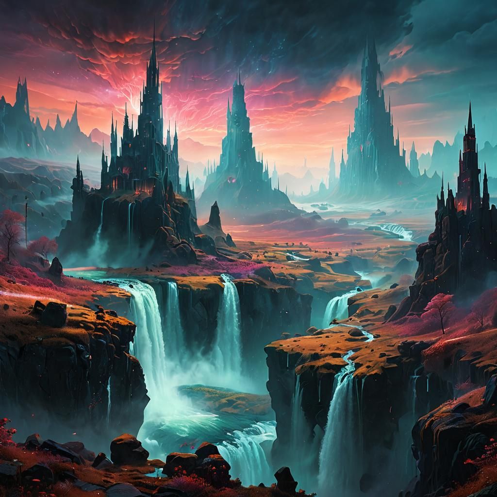 Fictional Landscape  by @Mitsuki