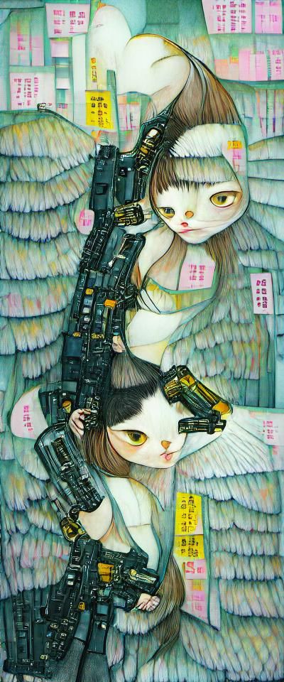 Cat Artwork by Chiho Aoshima