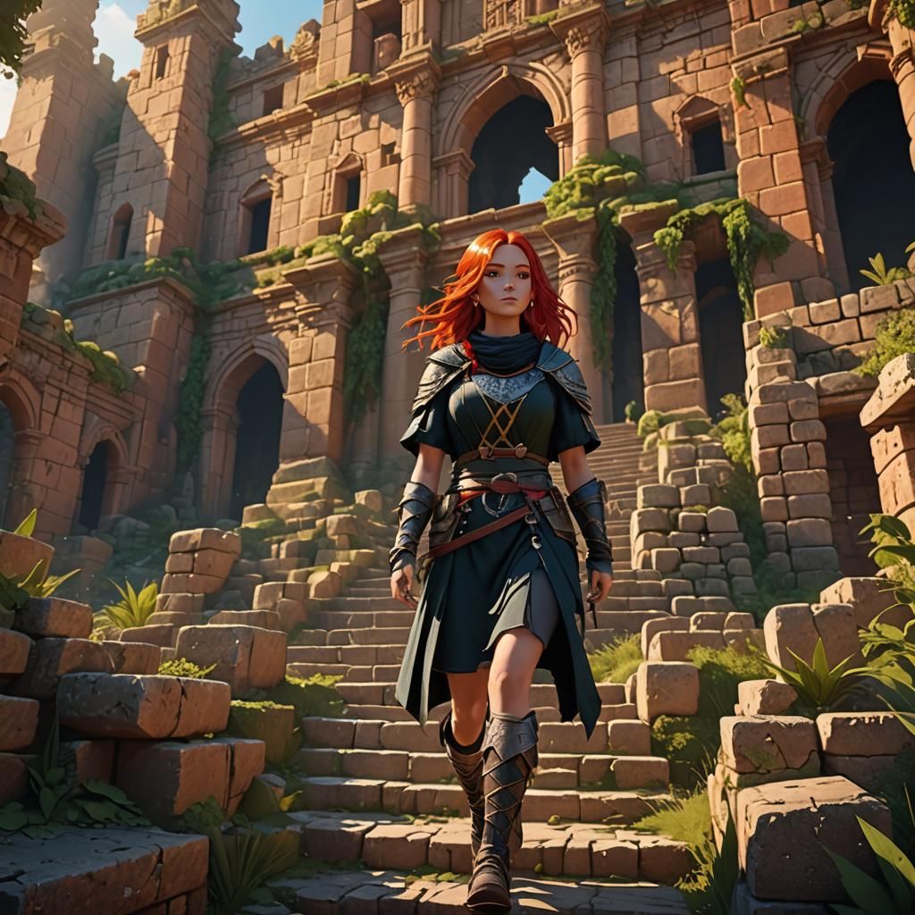 Poppy explores the red city