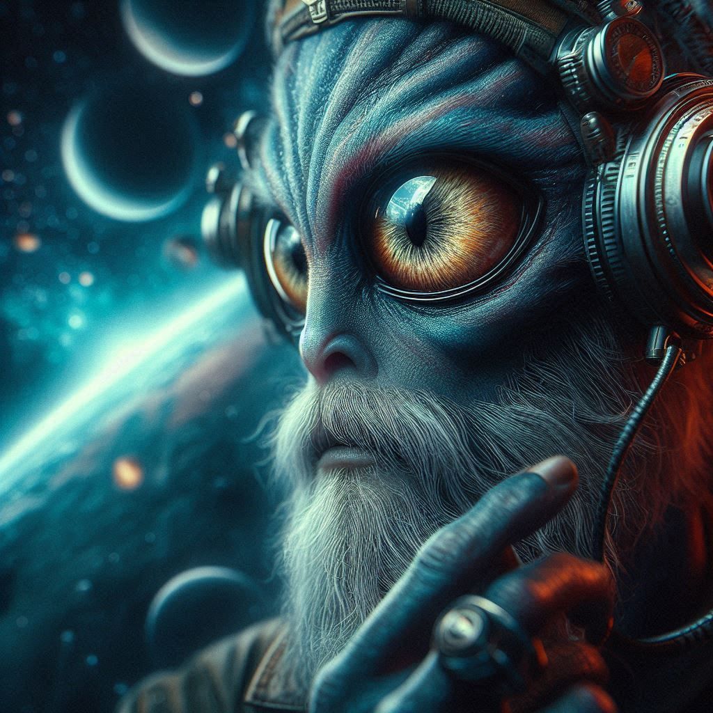 Portrait of Alien. Philémon, philosopher