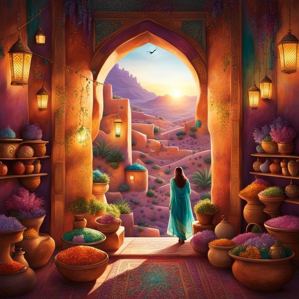 Little cosy spot in the desert