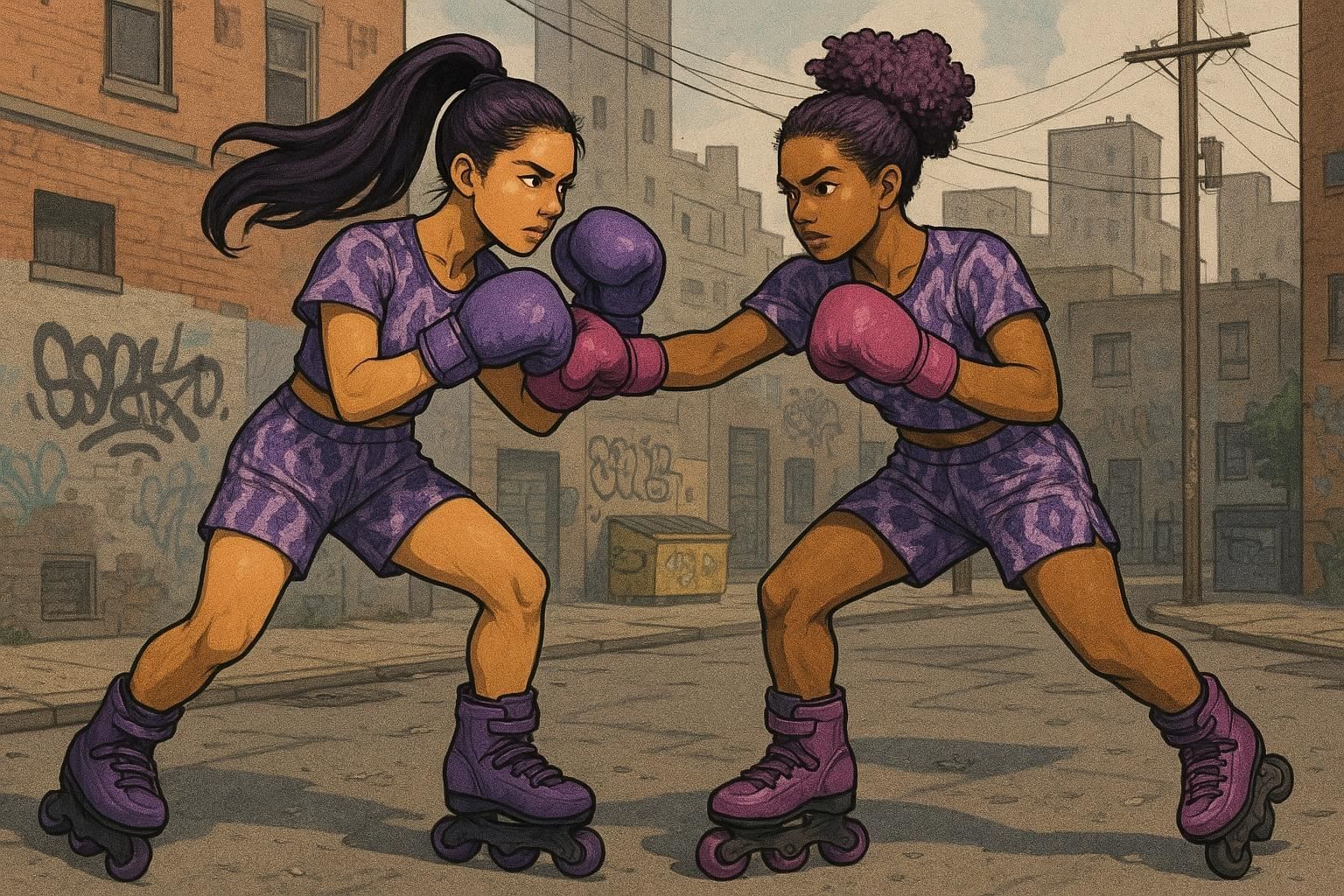 Street Boxing with a twist (hopefully not a twisted ankle)