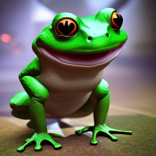 Smiling frog