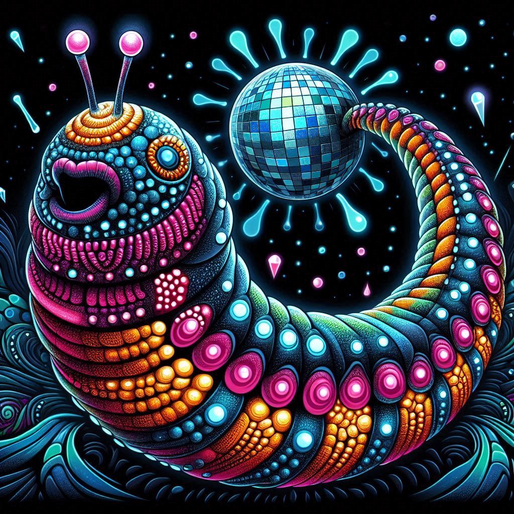 Psychedelic Glow Worms