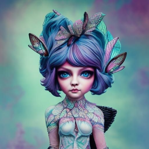 Candy floss pixie AI Generated Artwork NightCafe Creator
