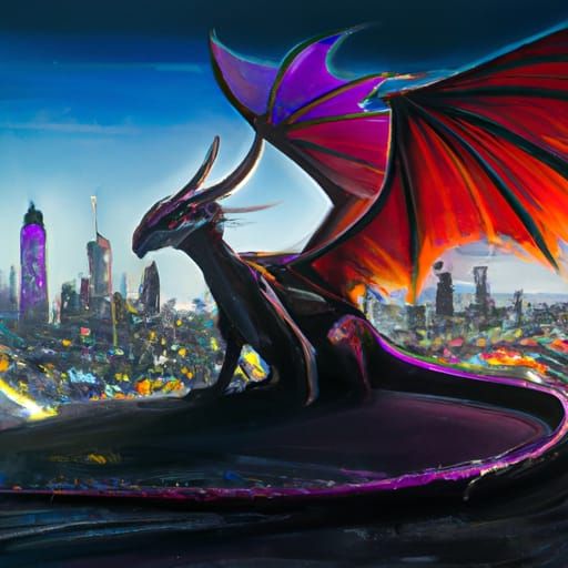 Young Purple Dragon