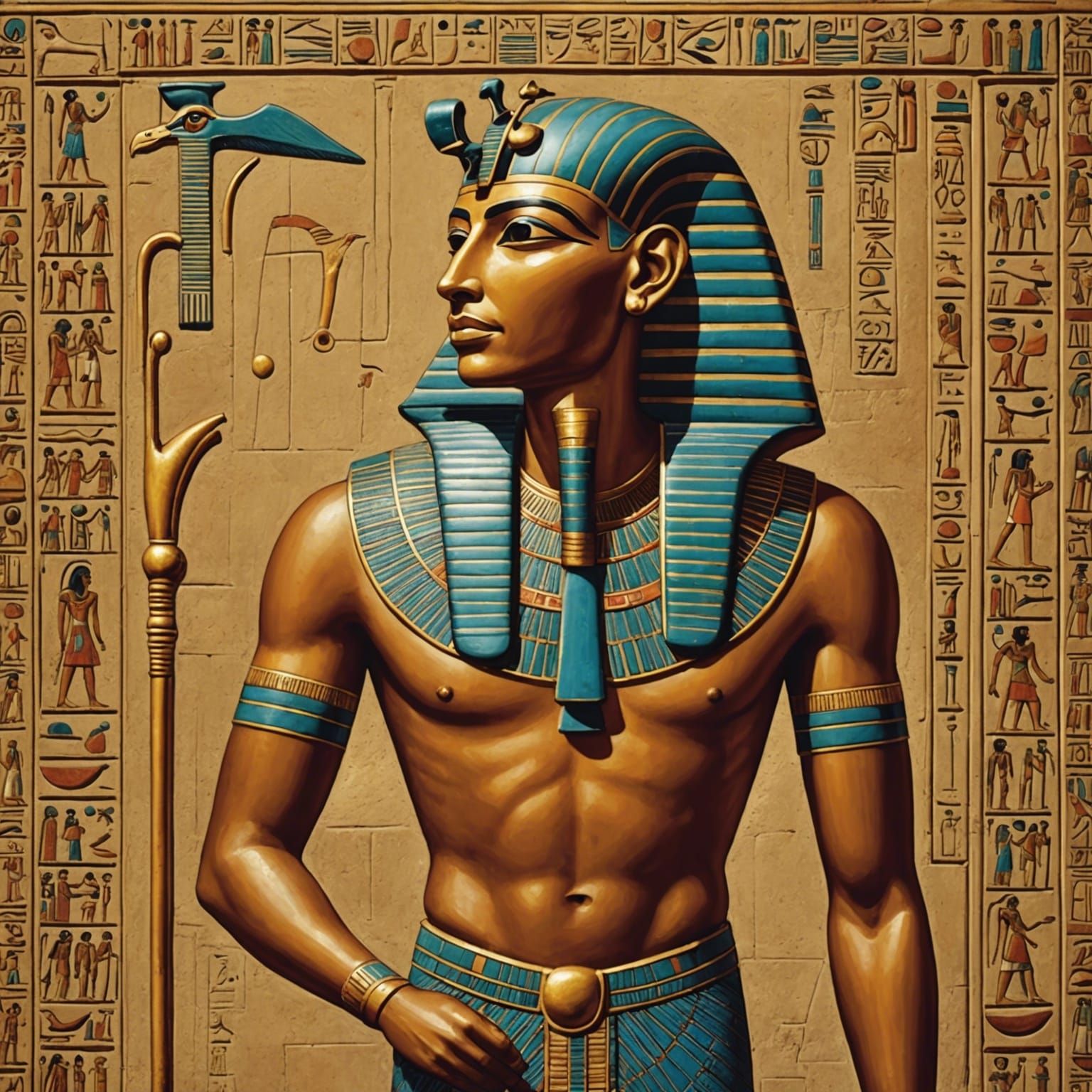 Ancient Egypt God Ptah - AI Generated Artwork - NightCafe Creator