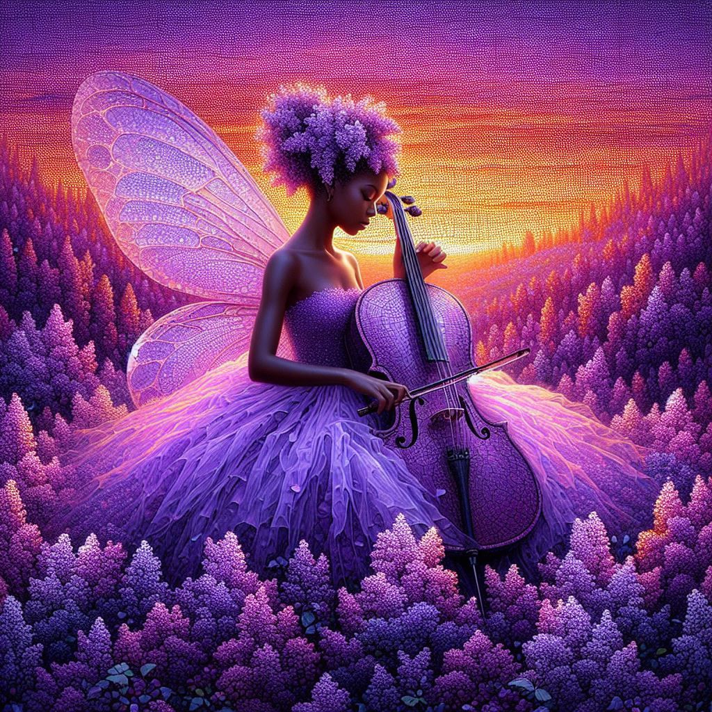 Lilac Fields & Music at Sunset