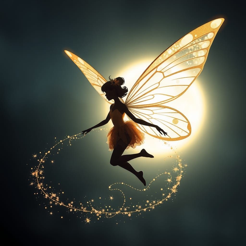 Fairy spreading magic in the world  by @bibillou