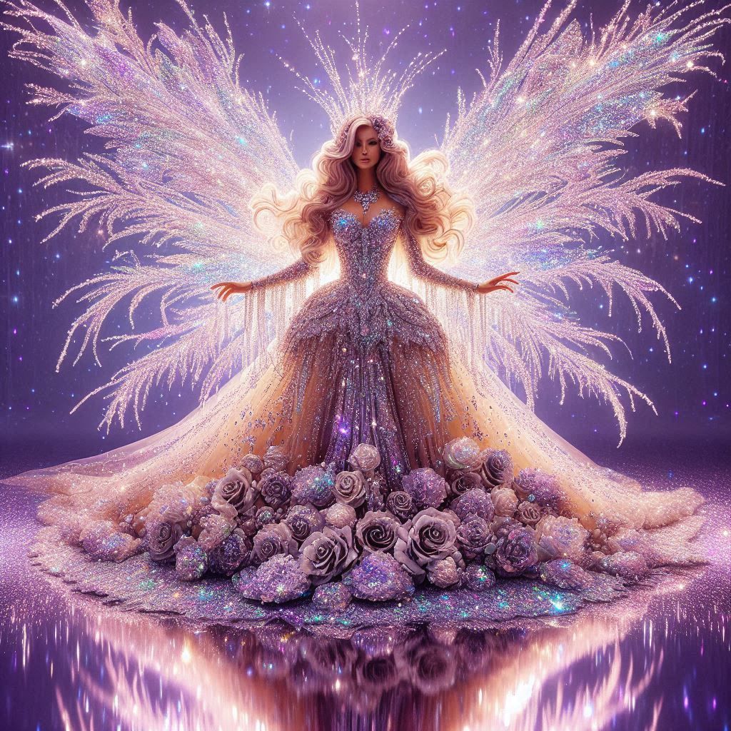 Delicate feathers fairy