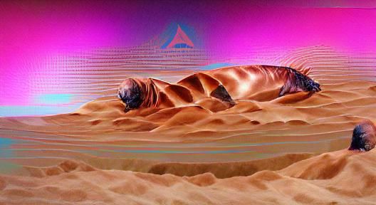 Dune Arrakis vaporwave