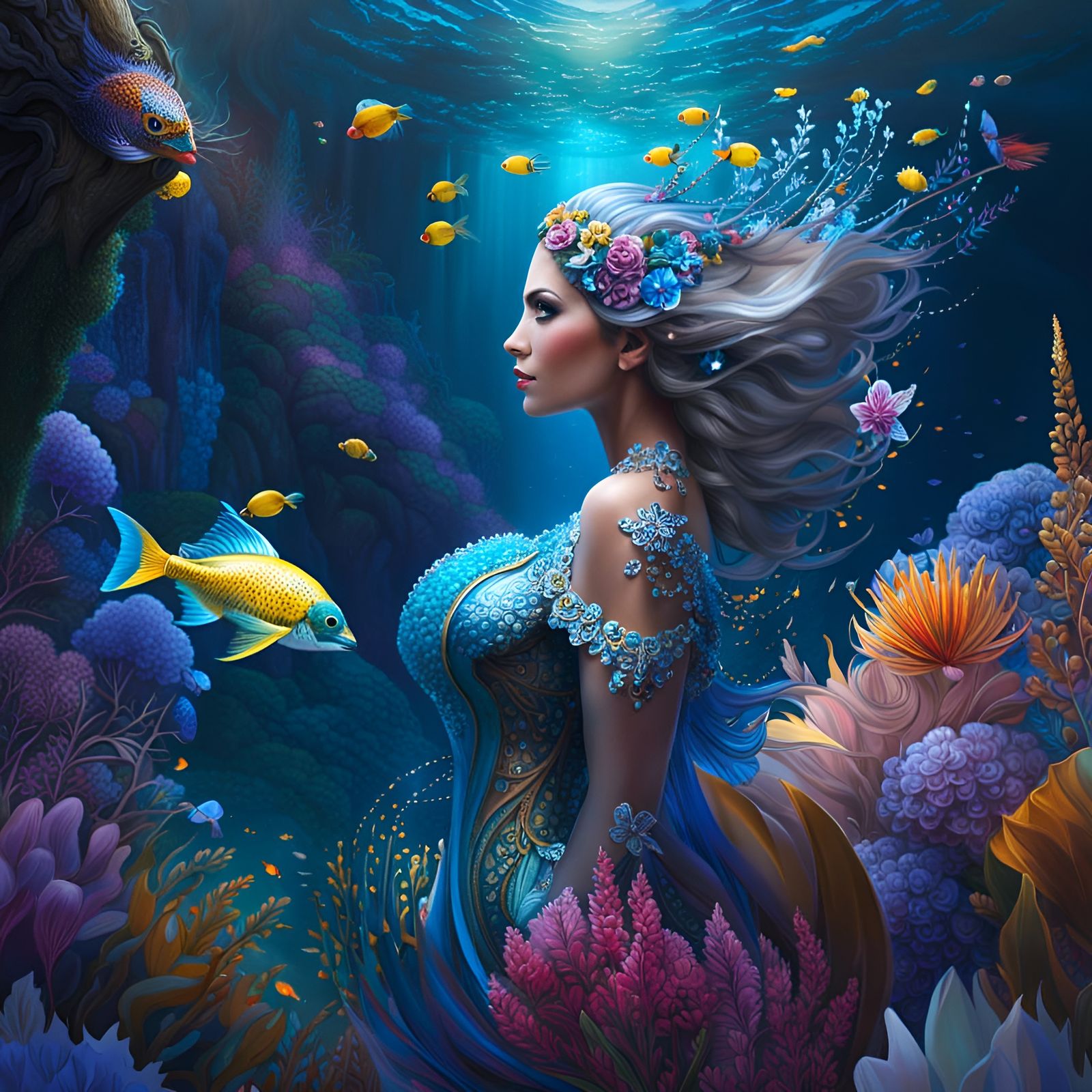 Mermaid Ai Generated Artwork Nightcafe Creator