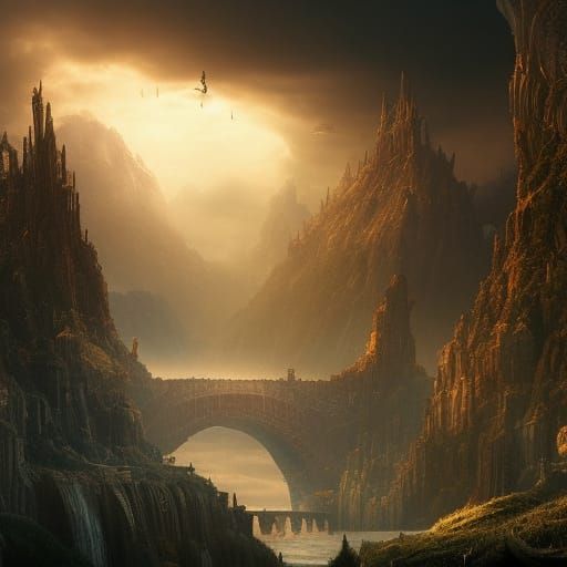 Cinematic fantasy landscape Epic cinematic brilliant stunnin...