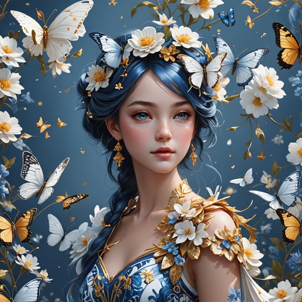 The butterfly girl