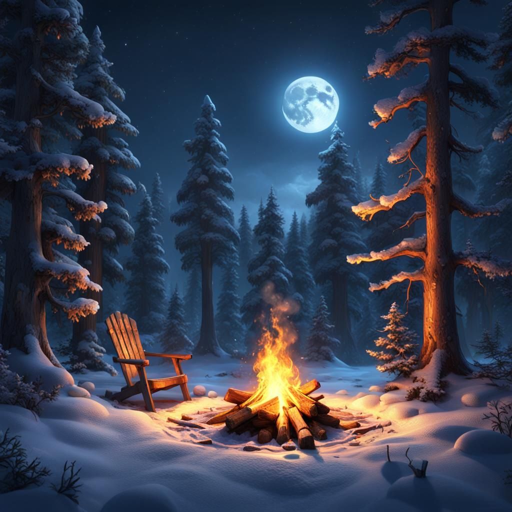 The sound of nature and fire