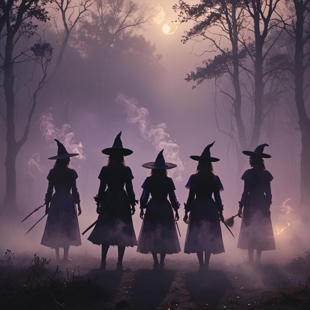 Cinematic Film Still of Kenisis Witches