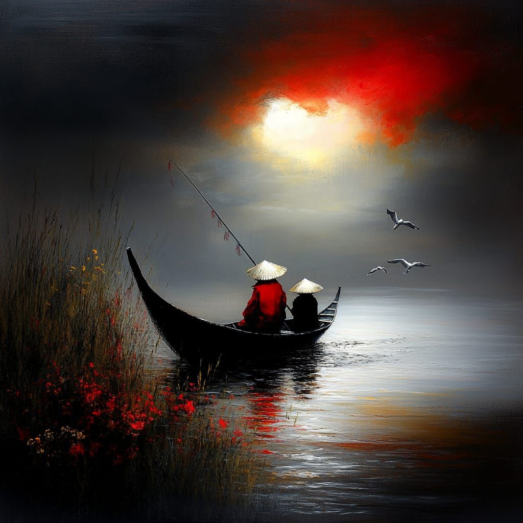 Sampan fishing  by @Ekim