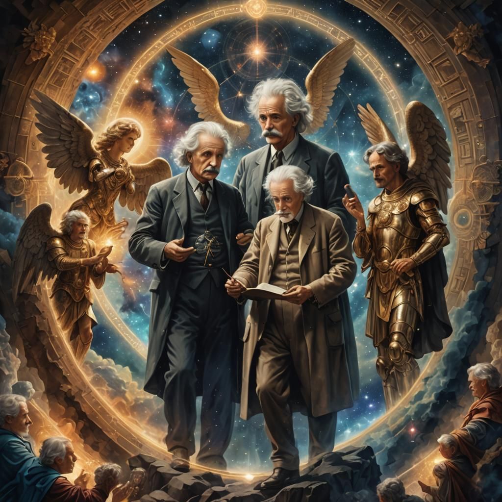 Einstein, Joseph Campbell and Carl Jung confer with Archangels and ...