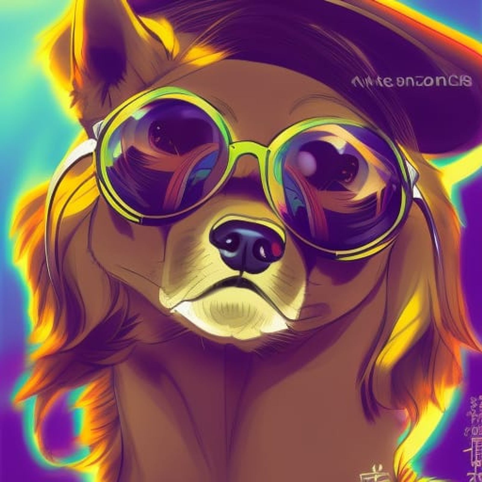 doge with sunglasses