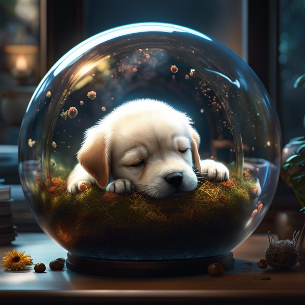 Puppy  by @Lady on Fire