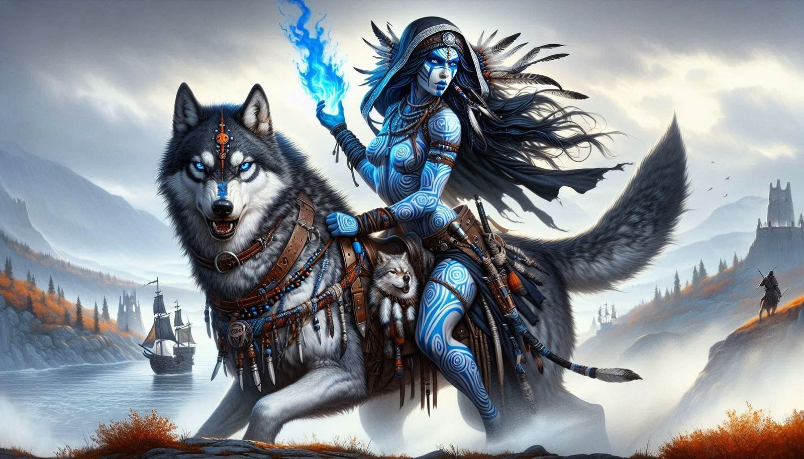 Painted Pict Priestess