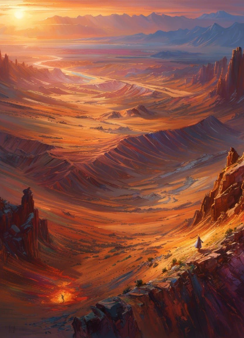 Desert sunset  by @Vira