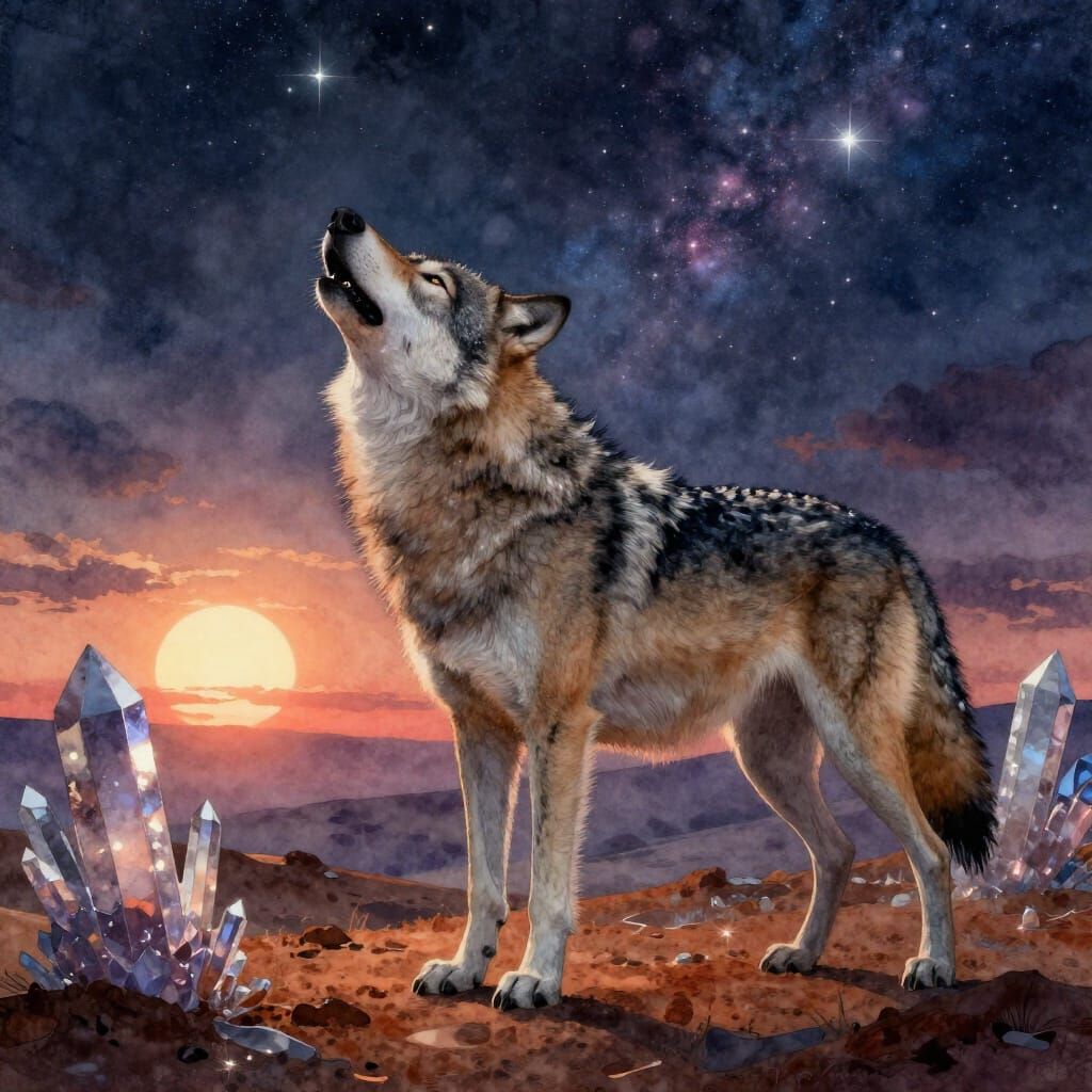 The cosmic howl   by @Figo