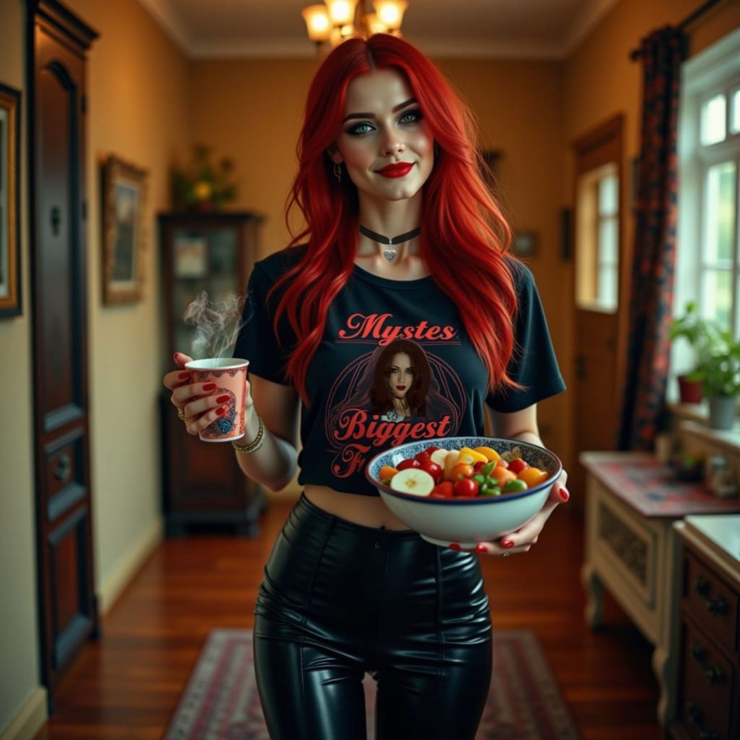 Mystes Biggest Fan, bringing breakfast...