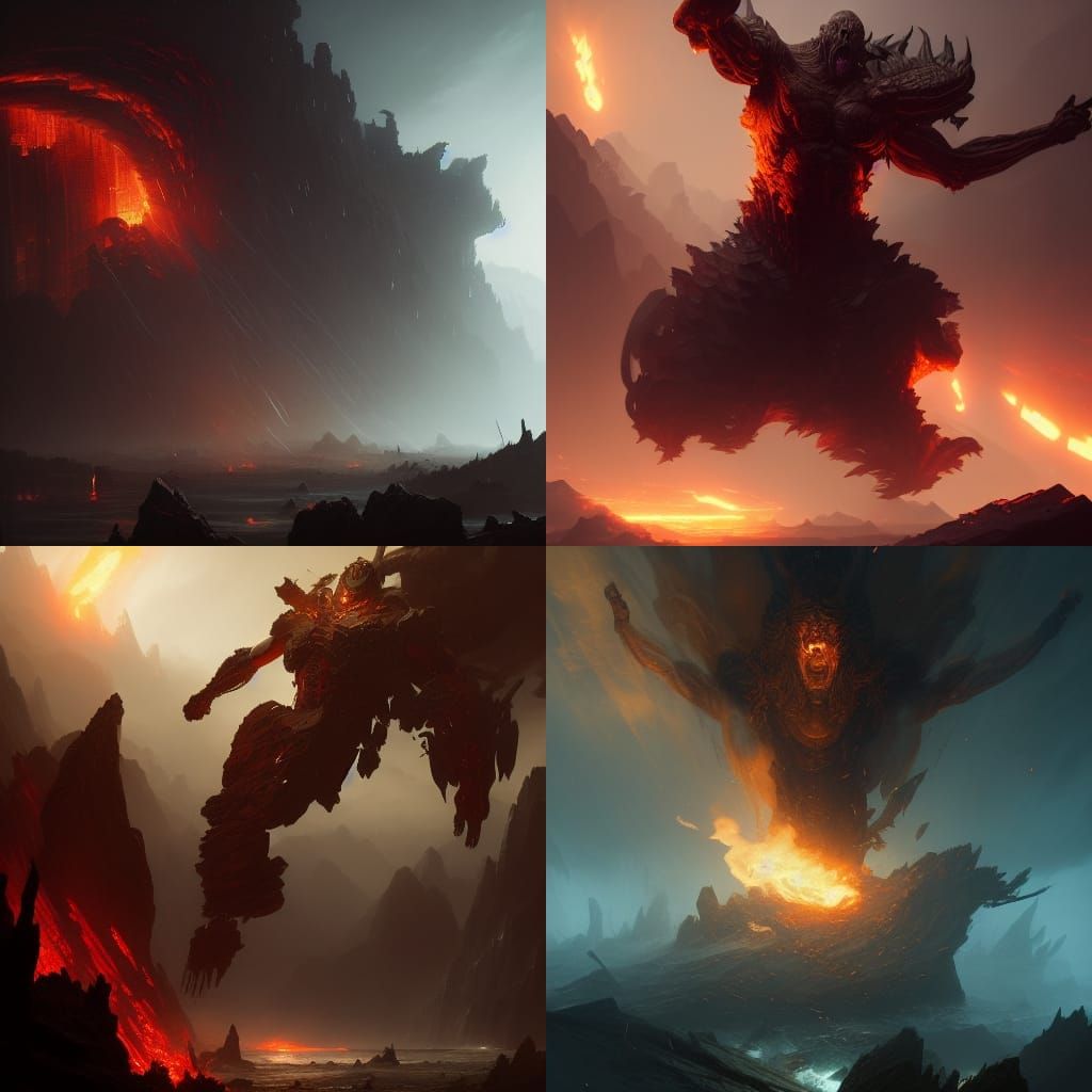 The Titan of the four Elements