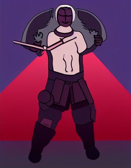 Anarchist humanoid pig warrior