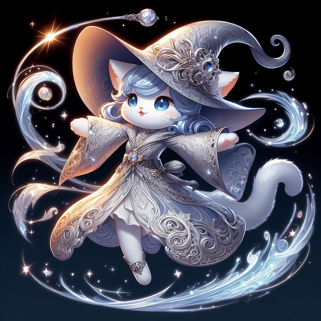 Silver Mage Kitty