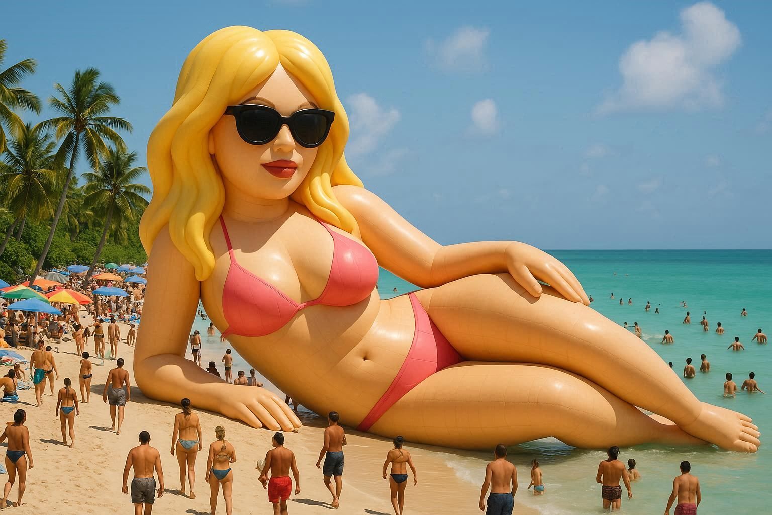 Sunbathing Giantess