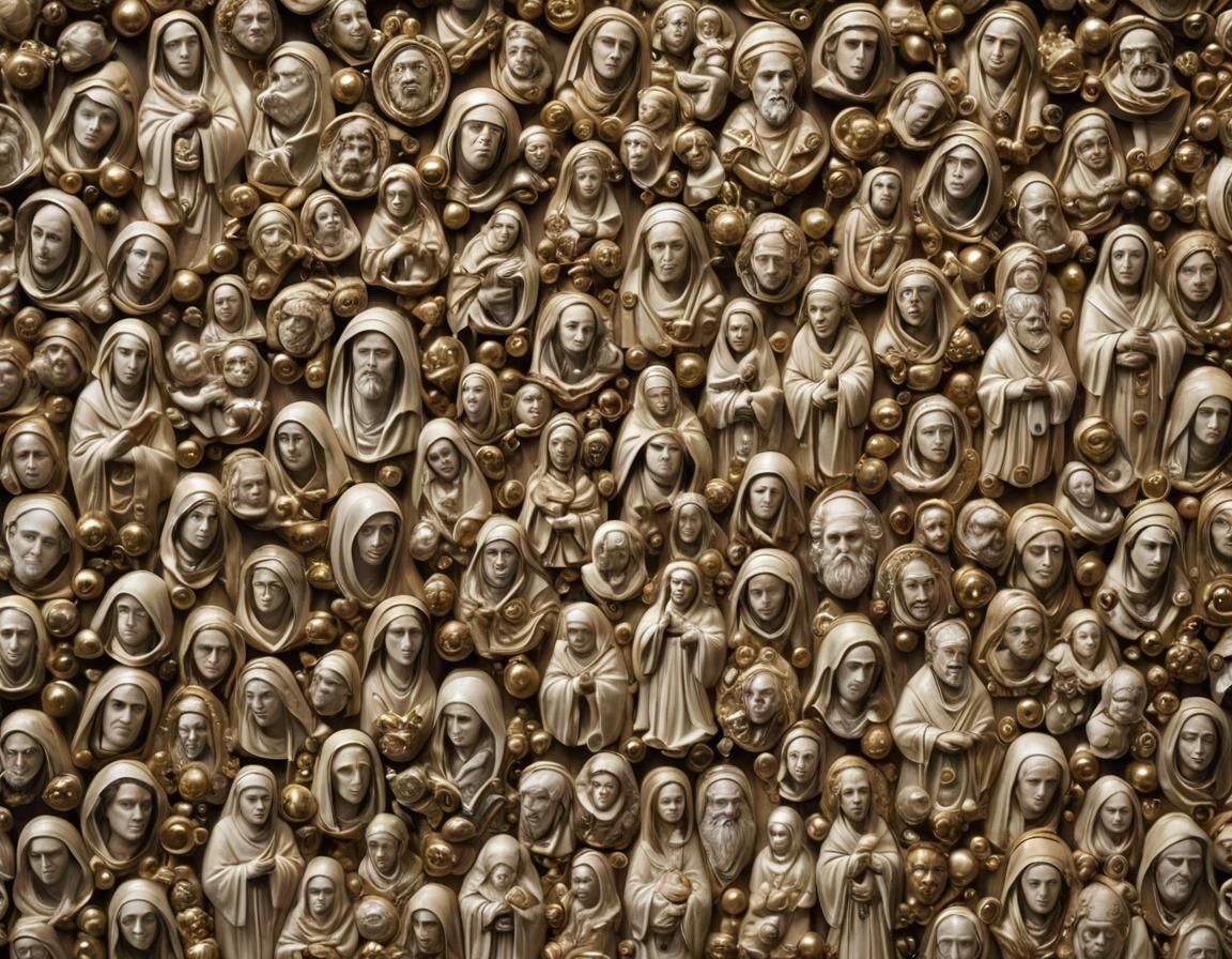 (Catholic Style Panel depicting Incorruptible Saints created...