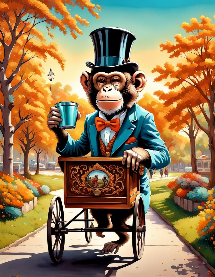 Monkey in the Park   by @Bama