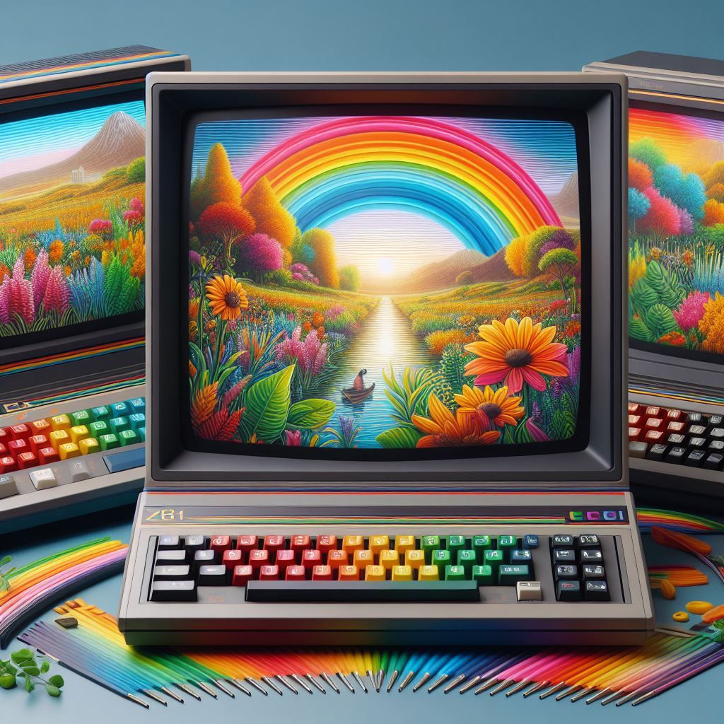 Alternative Sinclair ZX81 Colour and the Sinclair ZX82, the Sinclair ZX Spectrum 48K Rainbow