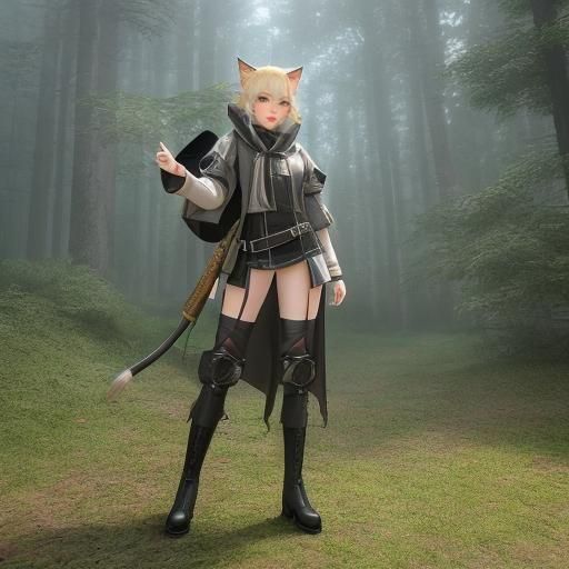 a feline thief and Adventurer.

You are a Catfolk female hun...