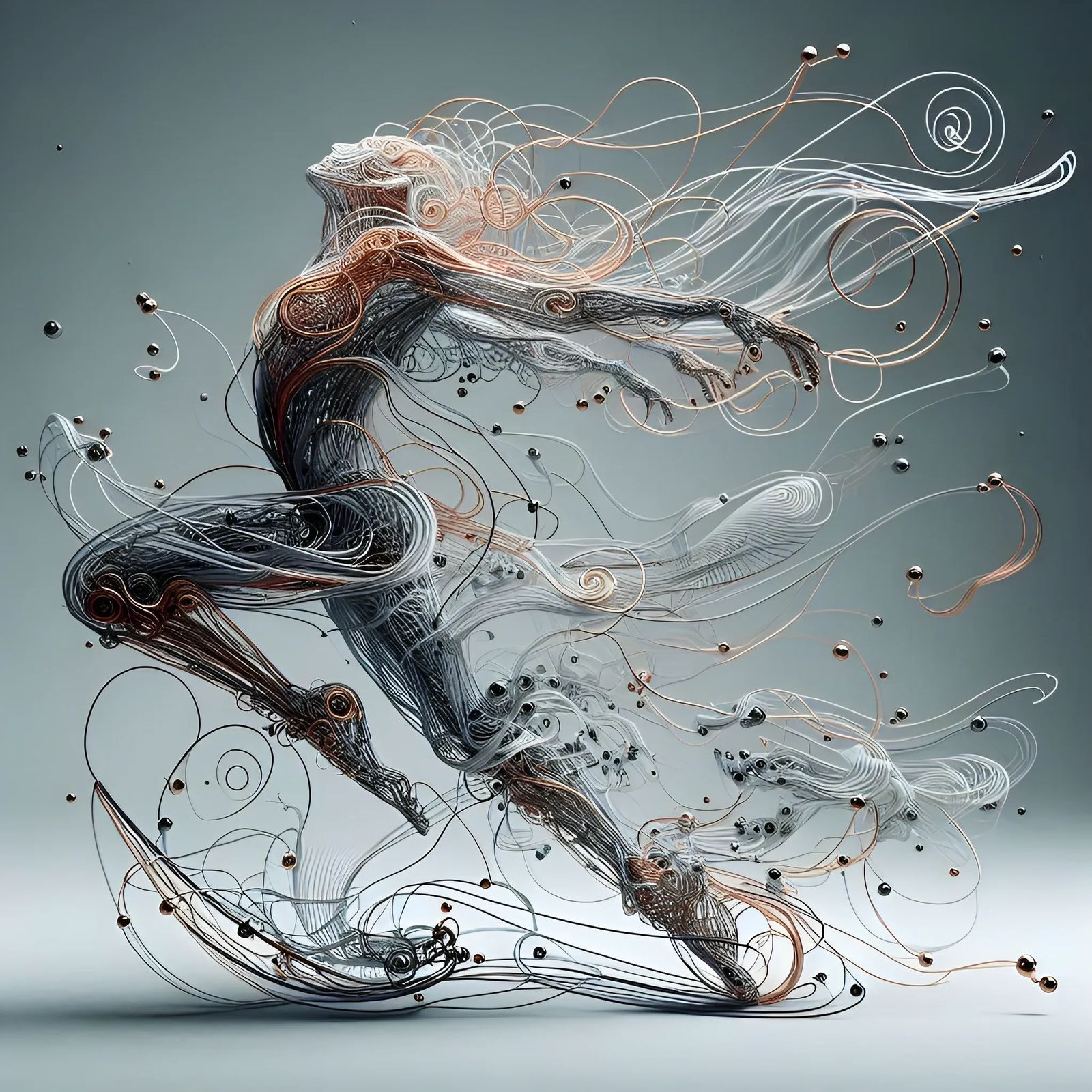 "Entangled Grace: The Wireborne Spirits"