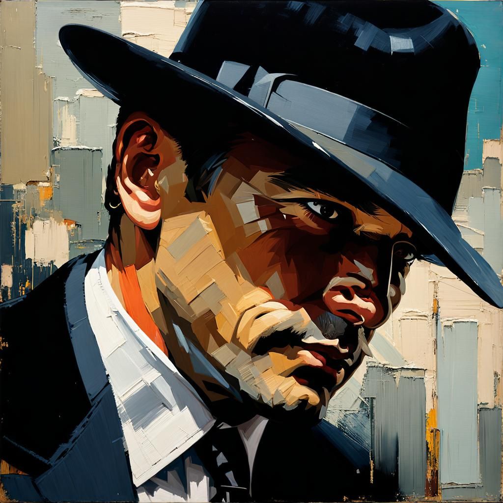 Impasto portrait