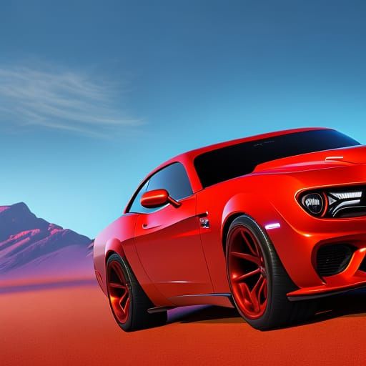 dodge hellcat poster